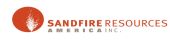 SANDFIRE RES AMER INC