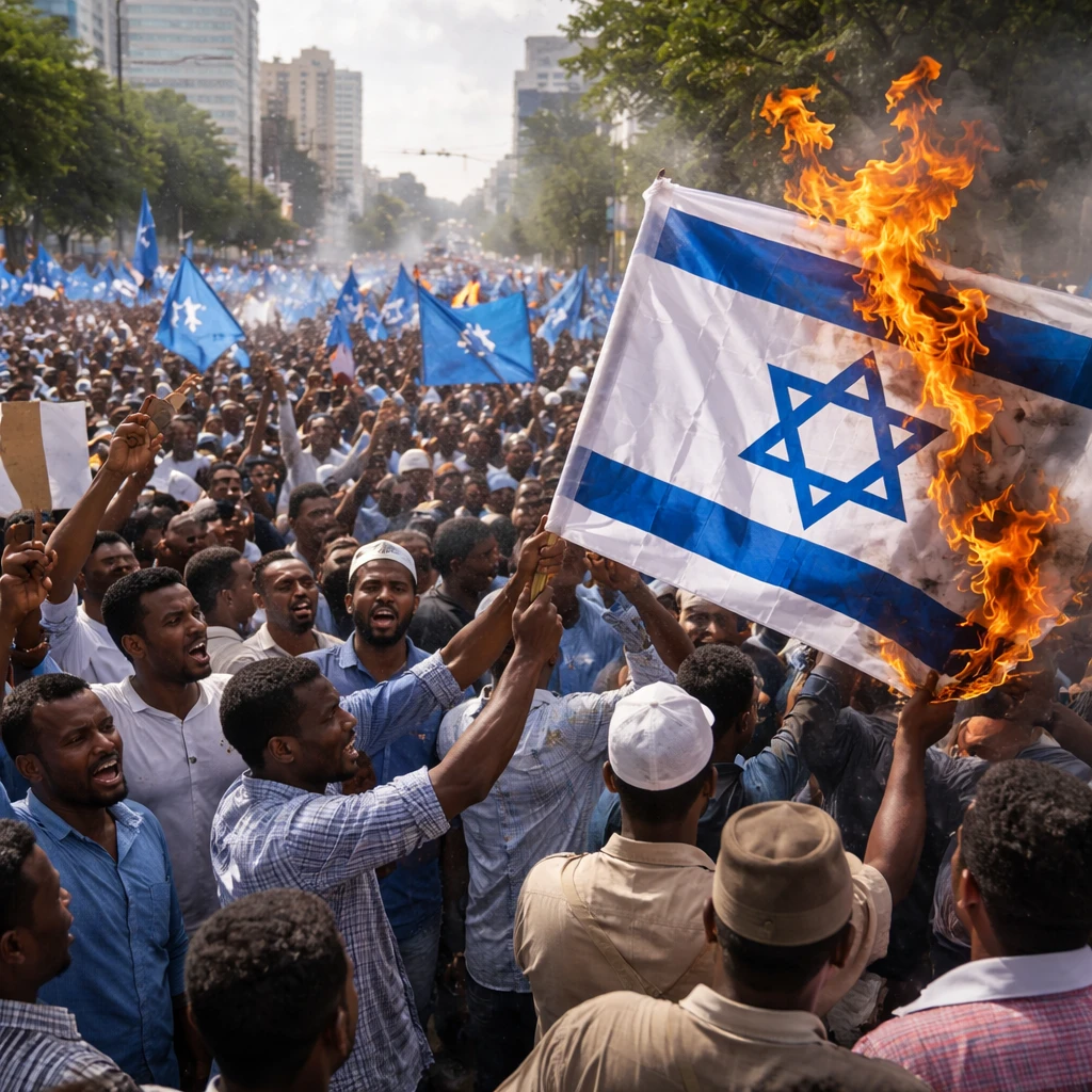 Massive Somali Protests Erupt Over Israel’s Recognition of Somaliland