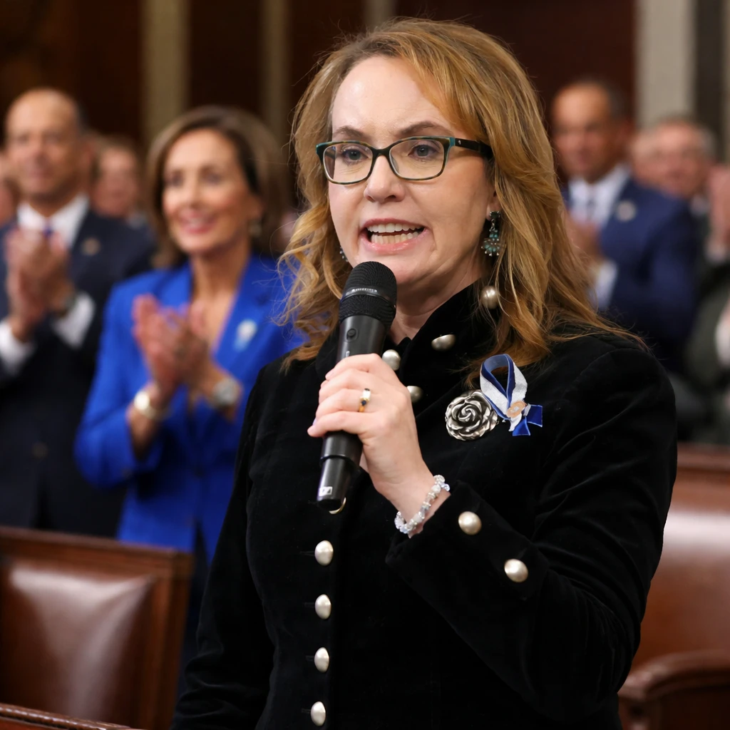 Gabby Giffords Returns to House Floor Marking 15 Years Since Shooting