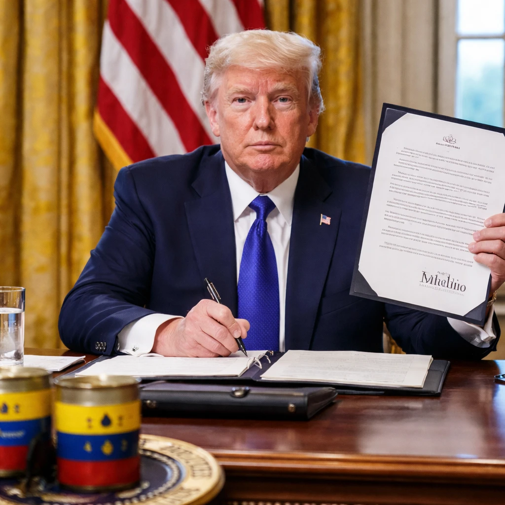 Trump Enacts Executive Order Safeguarding Venezuelan Oil Revenues