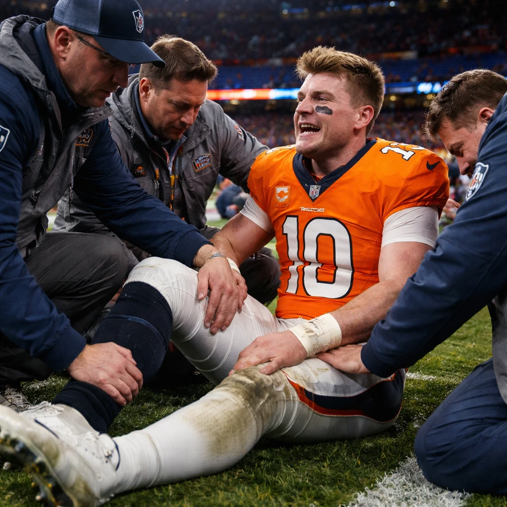 Broncos' Starting Quarterback Bo Nix Suffers Season-Ending Broken Ankle
