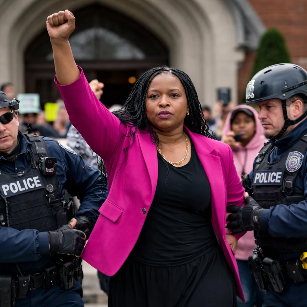 Minnesota Activist Disputes Altered White House Image Following Arrest at Immigration Protest