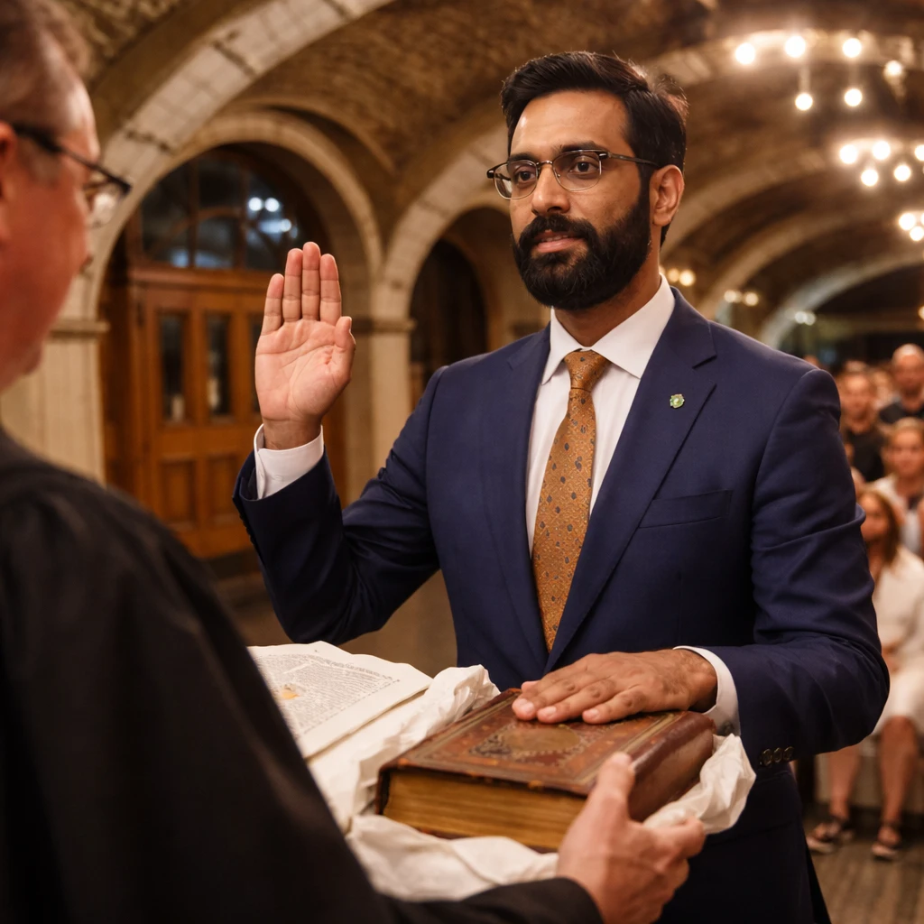 Zohran Mamdani’s Historic Inauguration: Sworn in Using a Centuries-Old Quran
