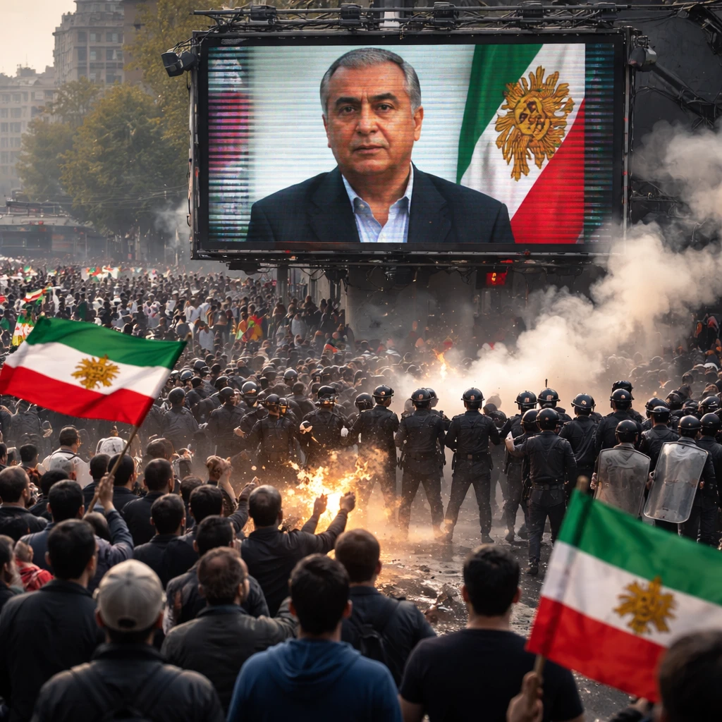 Iran State Television Hacked to Broadcast Messages from Exiled Crown Prince Amid Nationwide Unrest