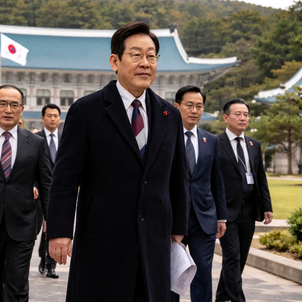 South Korean President Lee Restores Traditional Presidential Office Amid Political Transition