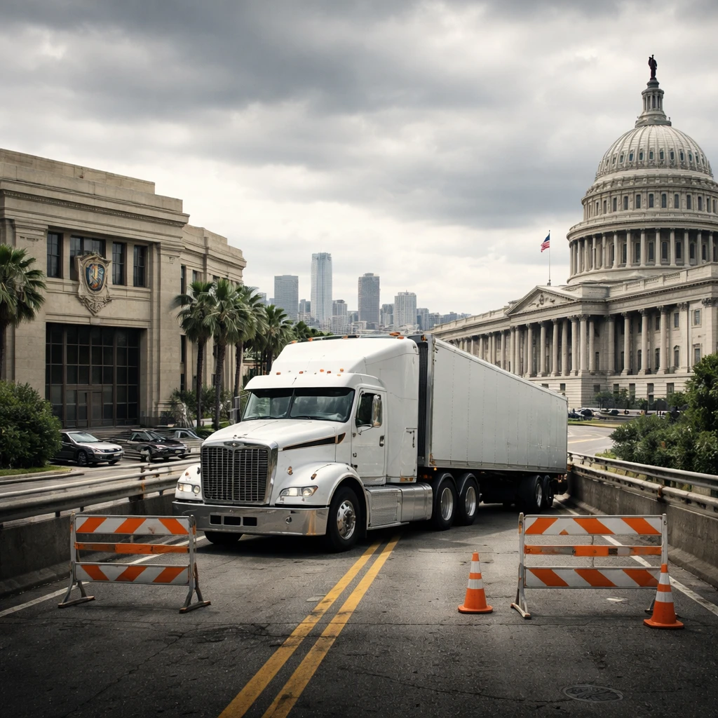 California Faces Federal Funding Threat Amid CDL License Dispute