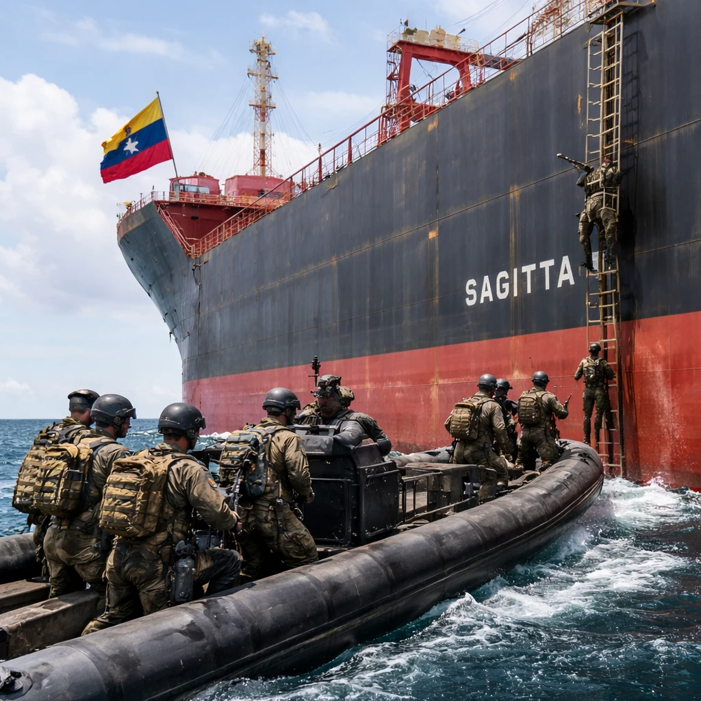U.S. Military Intervenes to Seize Seventh Venezuelan-Linked Oil Tanker in Caribbean Waters