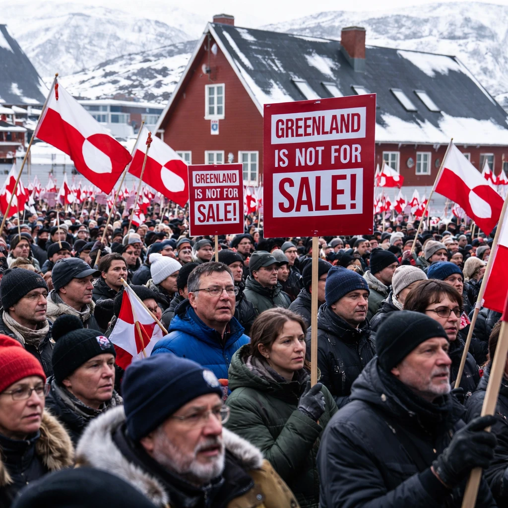 Massive Demonstrations in Greenland Protest U.S. Territorial Claims and Imported Tariffs