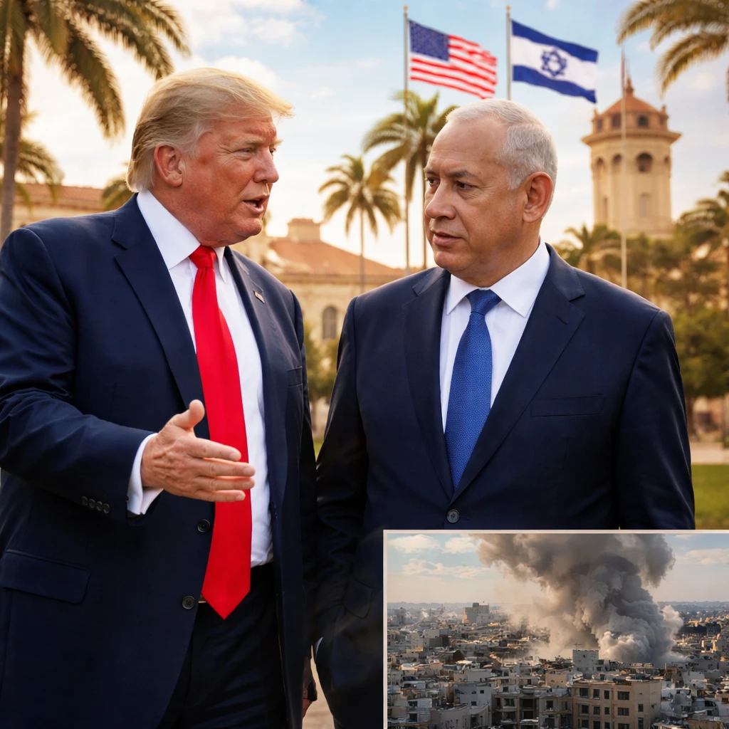 Trump and Netanyahu Convene at Mar-a-Lago Amid Critical Gaza Ceasefire Developments