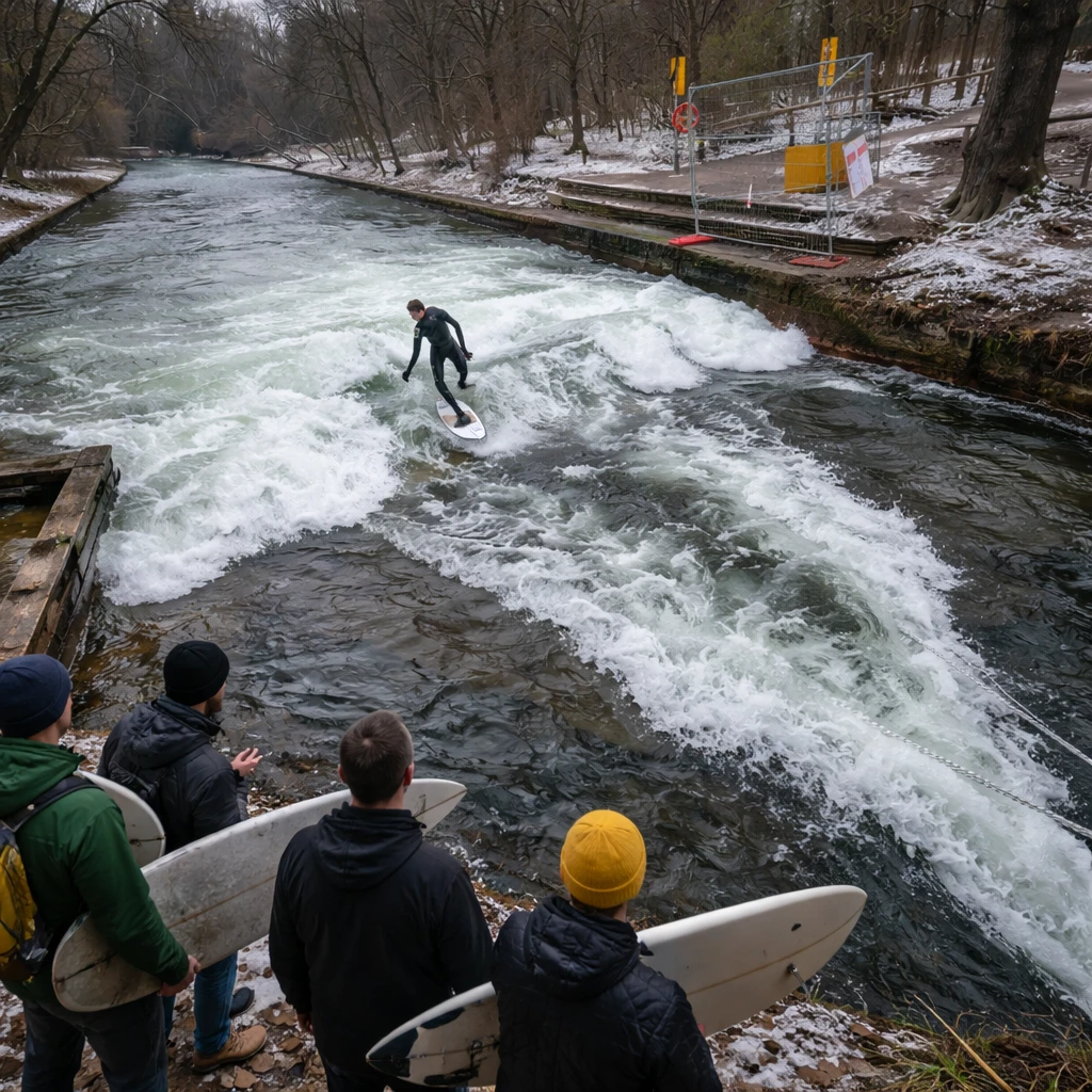 Controversy Surges After Removal of Surf-Enhancing Structure in Munich's English Garden