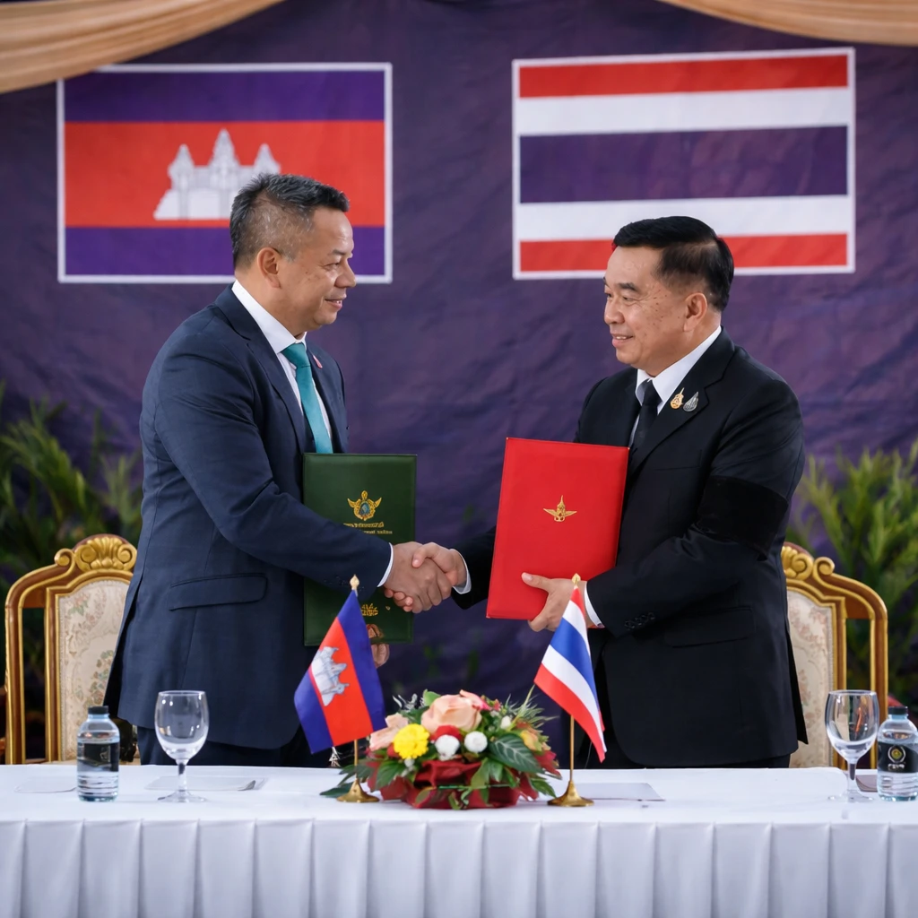 Thailand and Cambodia Agree to Ceasefire to Halt Border Clashes