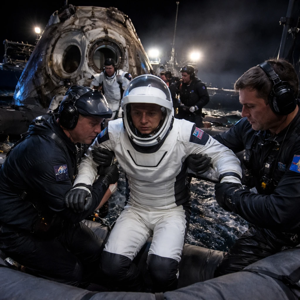 NASA Concludes Space Station Mission Early Following Medical Evacuation