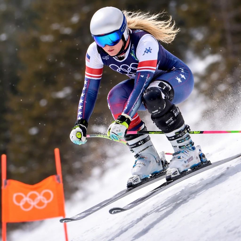 Lindsey Vonn Targets Olympic Downhill Podium at 41 Despite Severe Knee Injury
