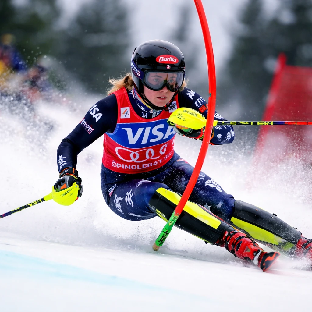 Mikaela Shiffrin Secures Ninth World Cup Slalom Title Ahead of Winter Olympics