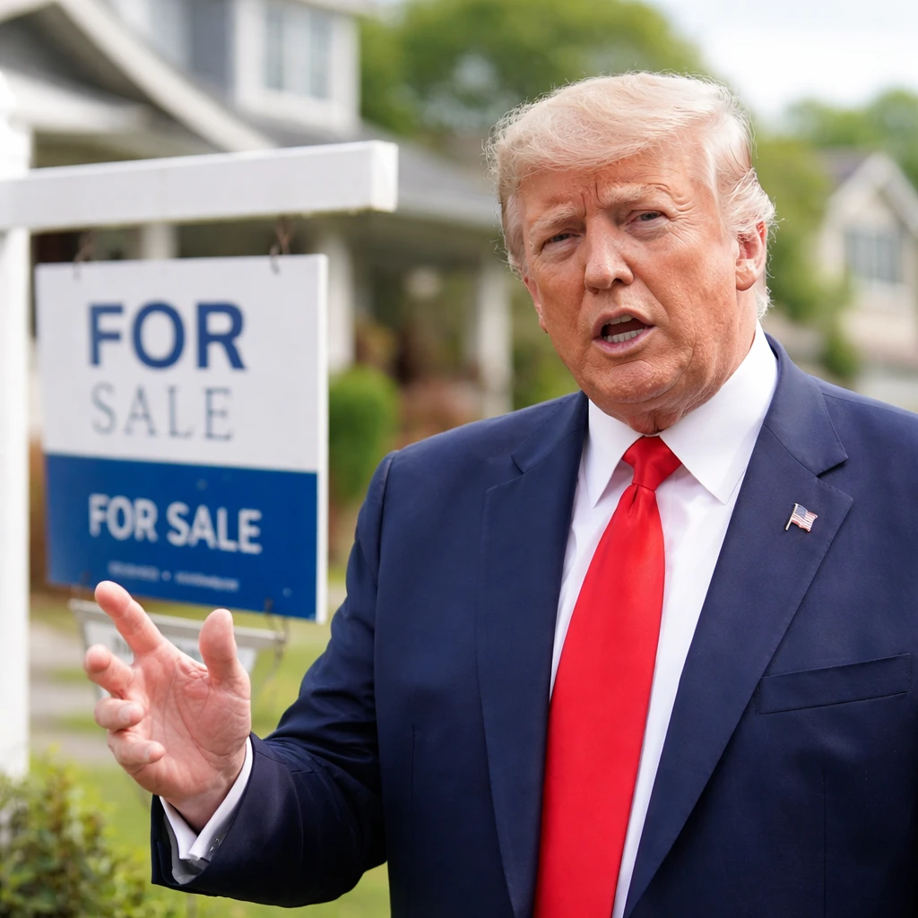 Trump Advocates for Interest Rate Cuts and Restrictions on Institutional Buyers to Enhance Housing Affordability