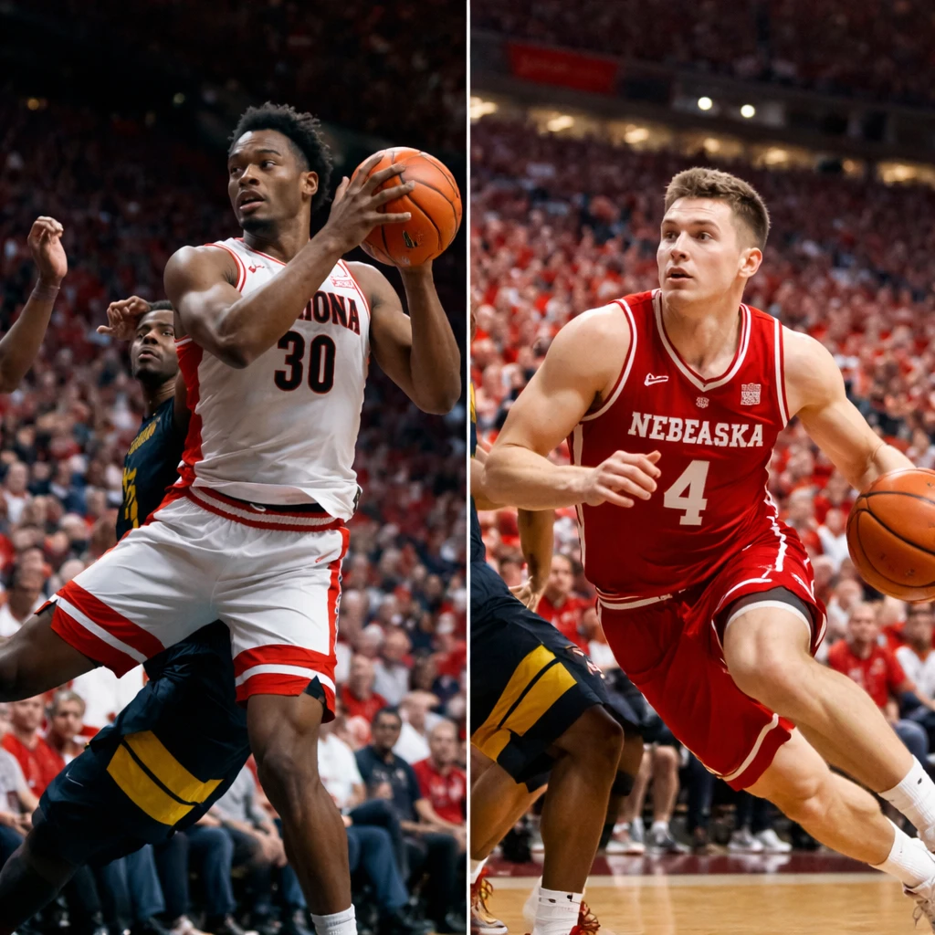Arizona Remains Top-Ranked as Nebraska Achieves New Heights in Men's College Basketball