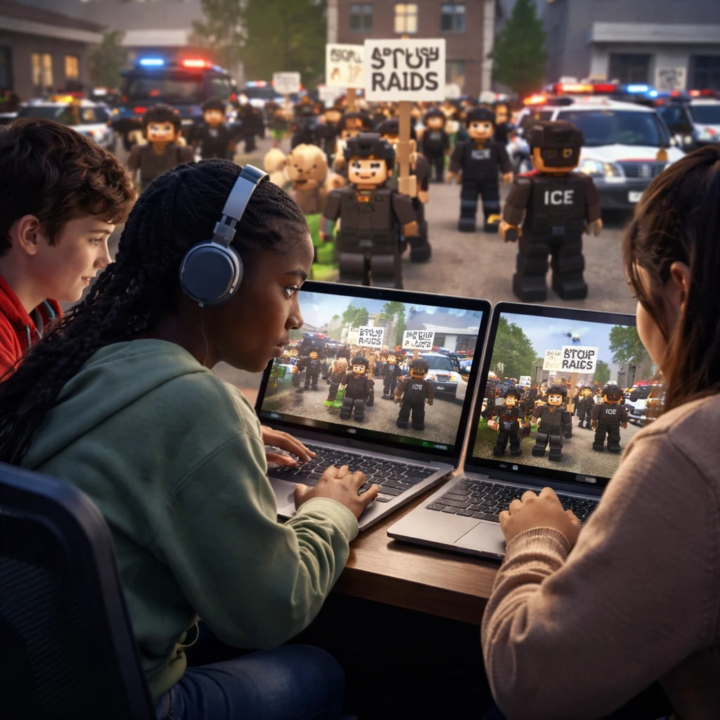 Youth Engage in Virtual Protests and Roleplays of Immigration Raids on Roblox