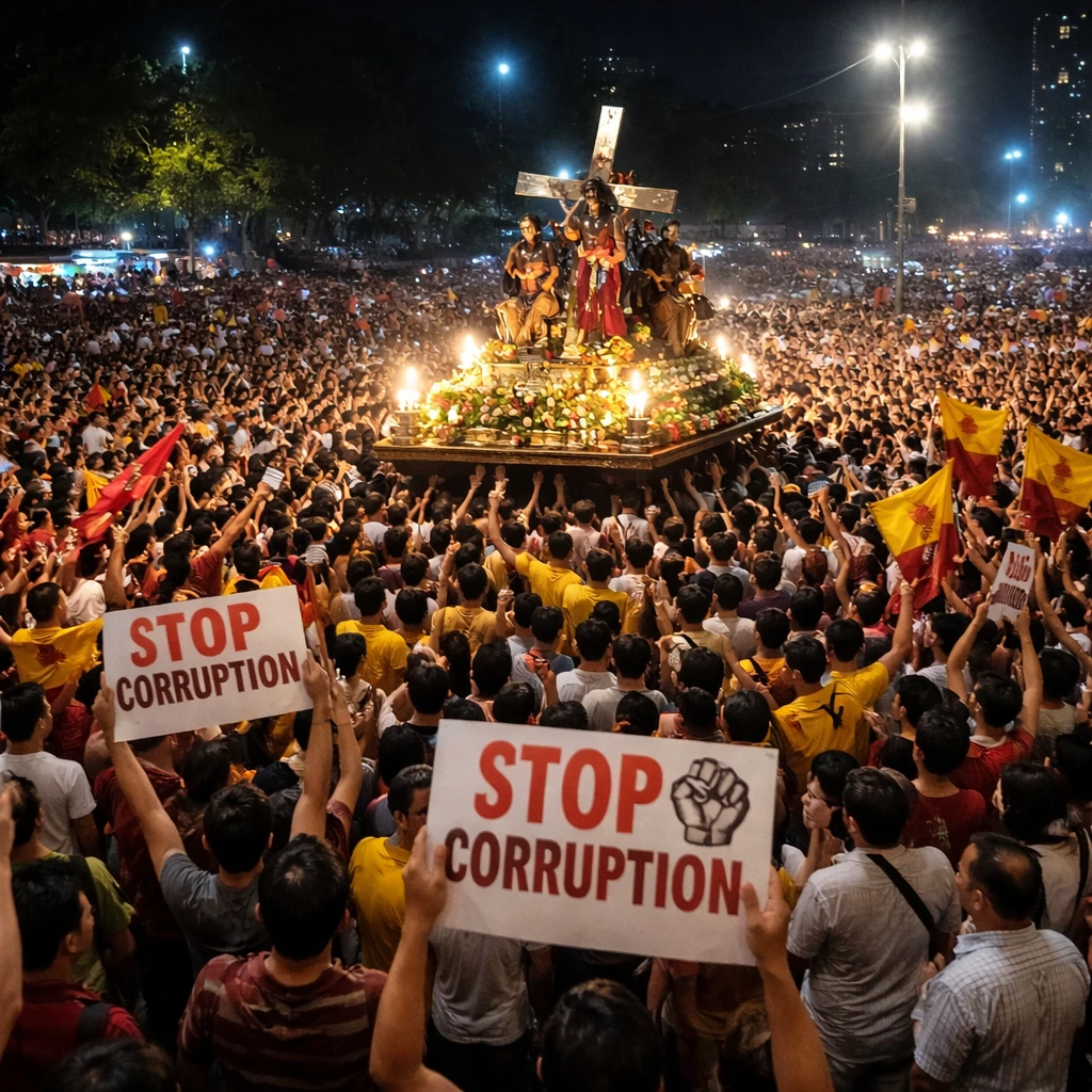 Massive Religious Procession in Manila Highlights Public Outcry Against Political Corruption