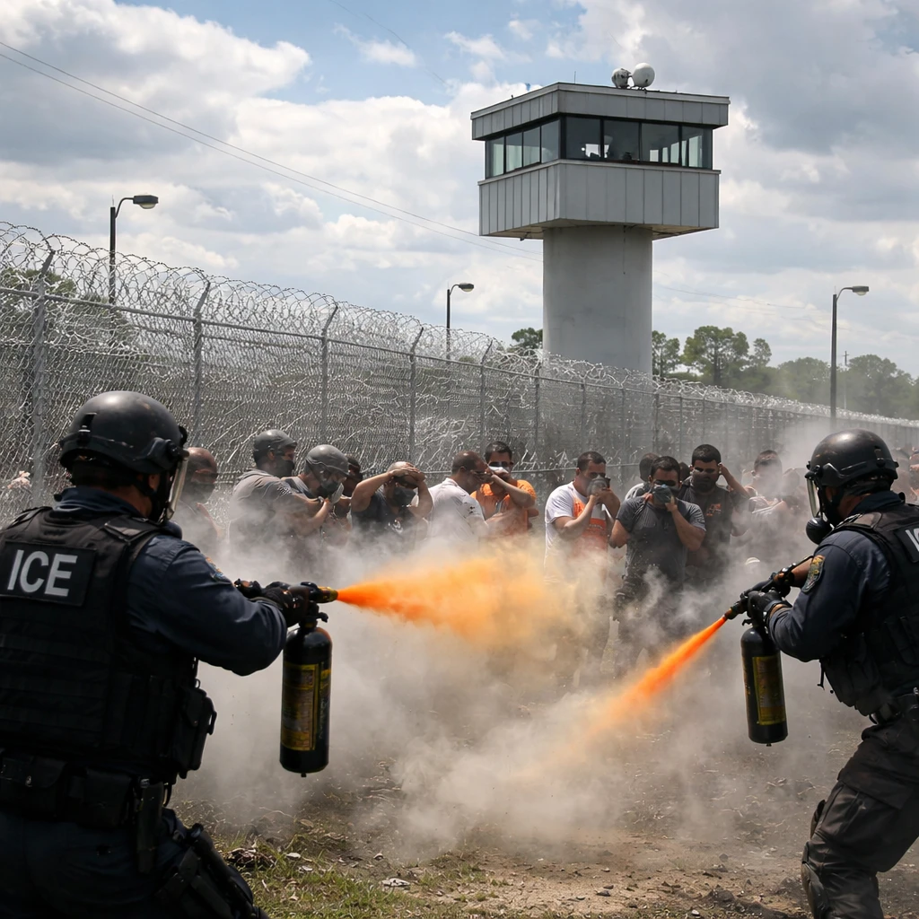 Pepper Spray Used in Florida Immigration Detention Center Amid Detainee Unrest