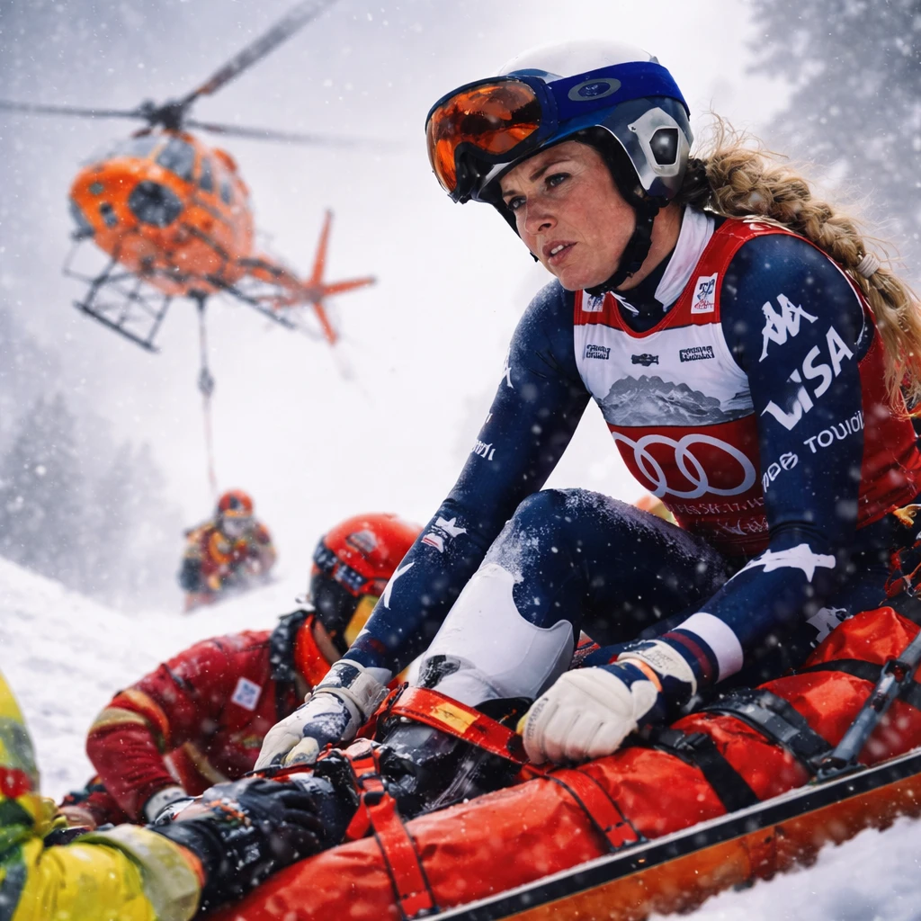 Lindsey Vonn Sustains Injury in Final Pre-Olympic Downhill Race, Prompting Medical Airlift