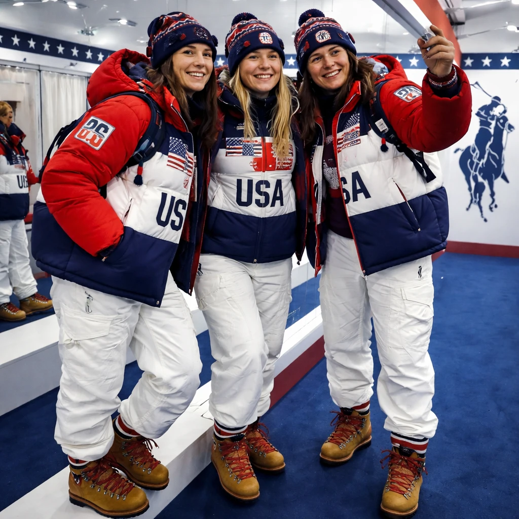U.S. Winter Olympic Team Debuts Bold Ralph Lauren Ensembles in Milan Ahead of 2026 Games