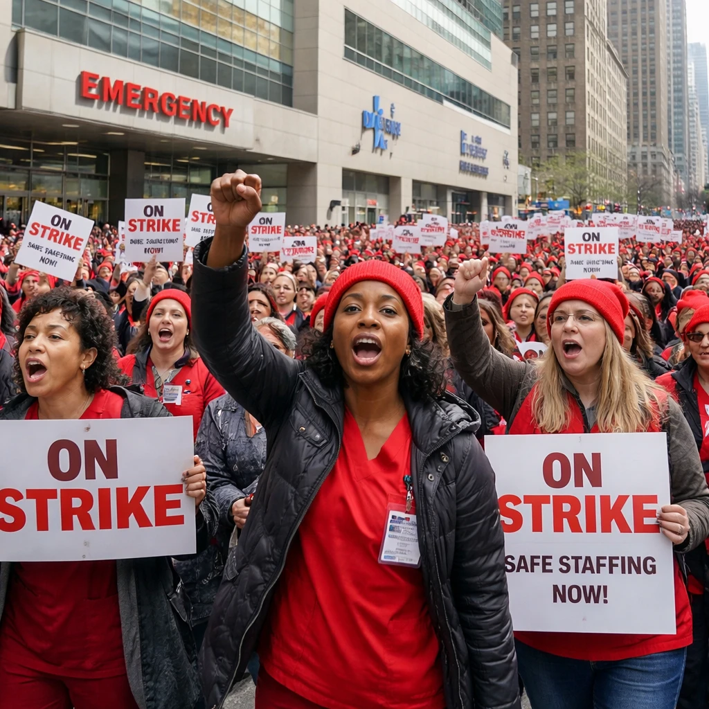 Nurses Launch Strike at Key New York City Hospitals Amid Contract Deadlock
