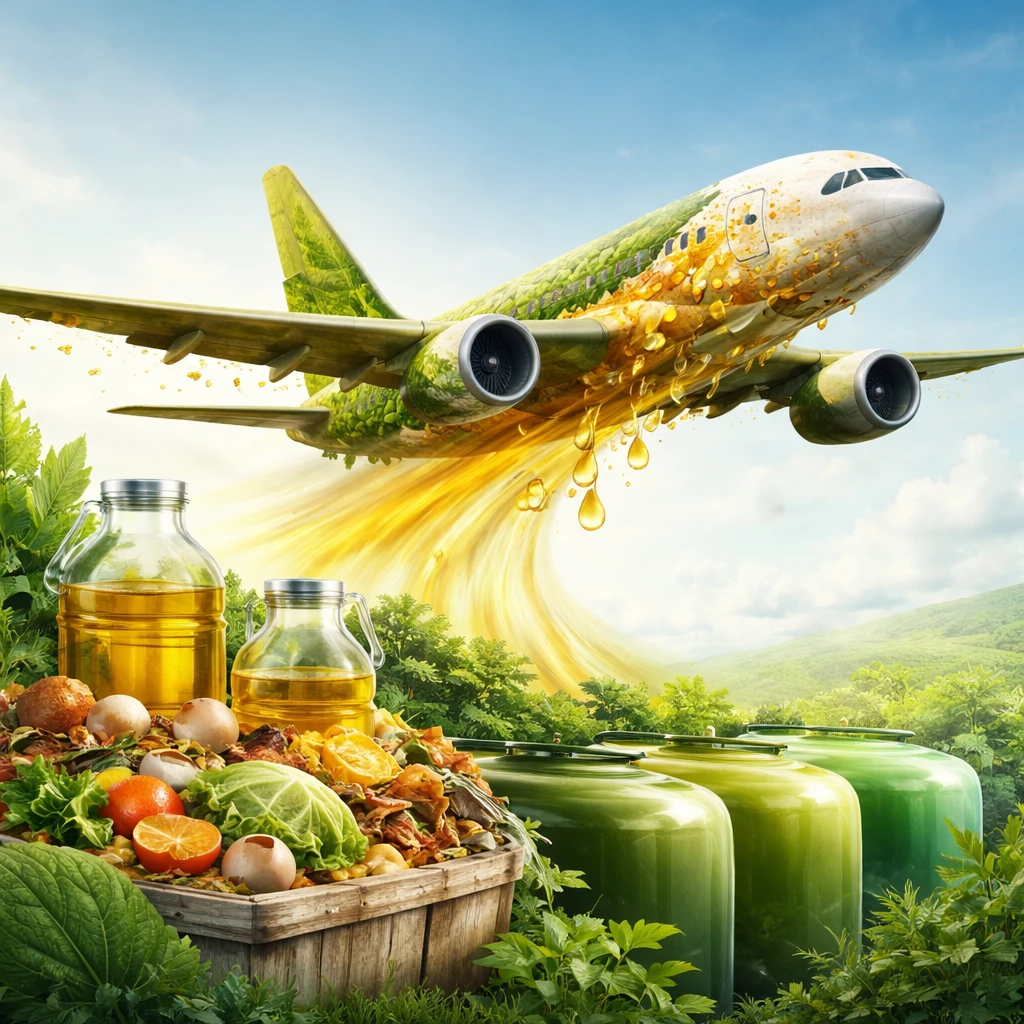 The Future of Air Travel: Sustainable Aviation Fuel from Food Waste
