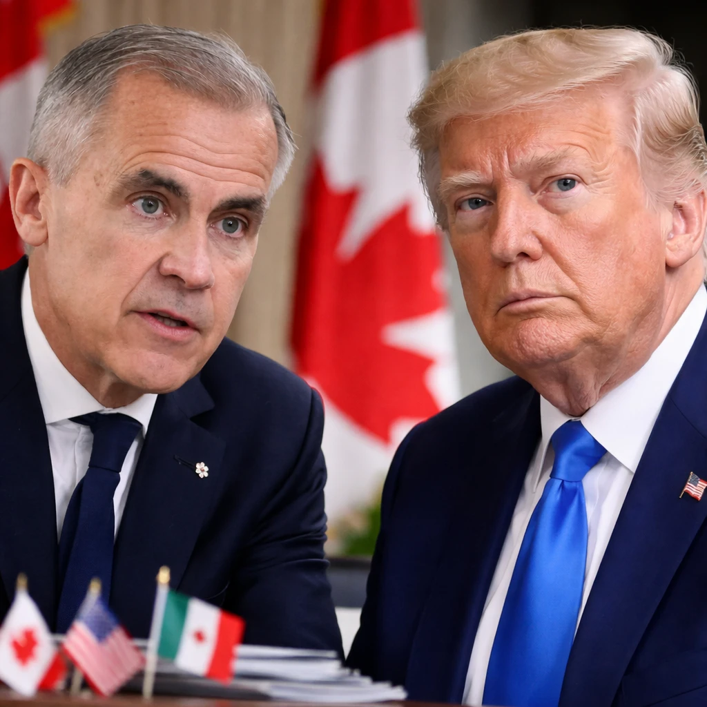 Canadian PM Carney Characterizes U.S. Tariff Threats as Negotiation Strategy Ahead of USMCA Review