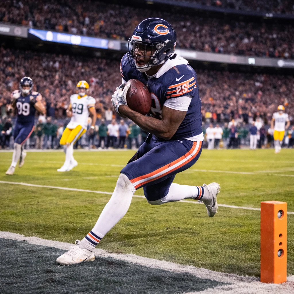 Bears Overcome 18-Point Deficit to Defeat Packers 31-27 in Wild-Card Thriller
