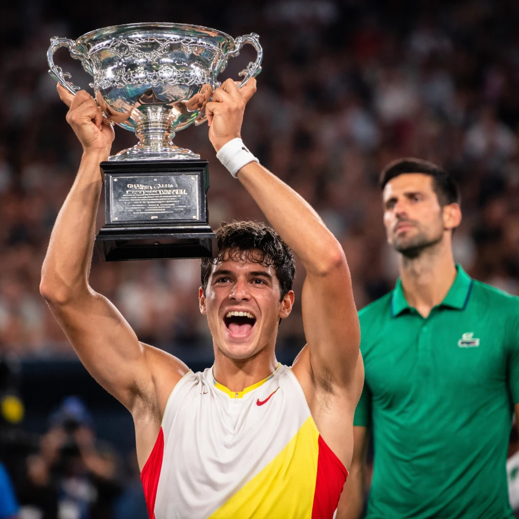 Carlos Alcaraz Clinches Historic Career Grand Slam with Triumph Over Novak Djokovic at Australian Open