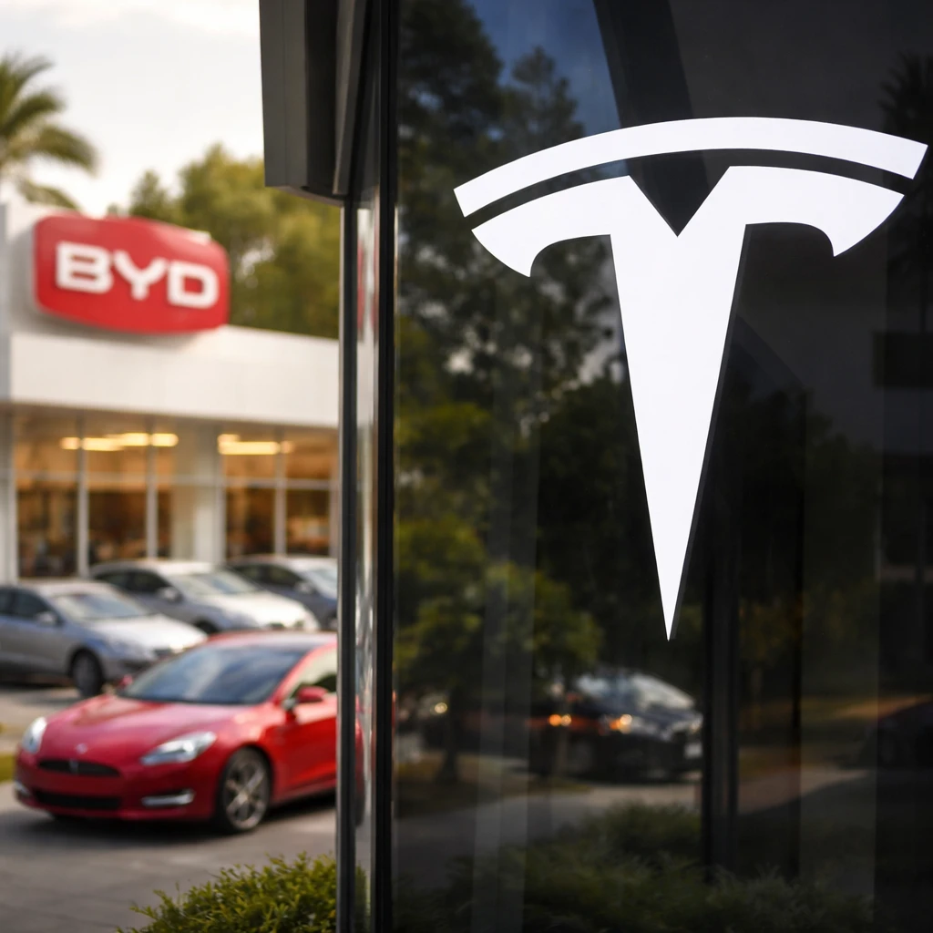 Tesla Overtaken in Electric Vehicle Sales Amid Declining Deliveries and Competitive Pressures