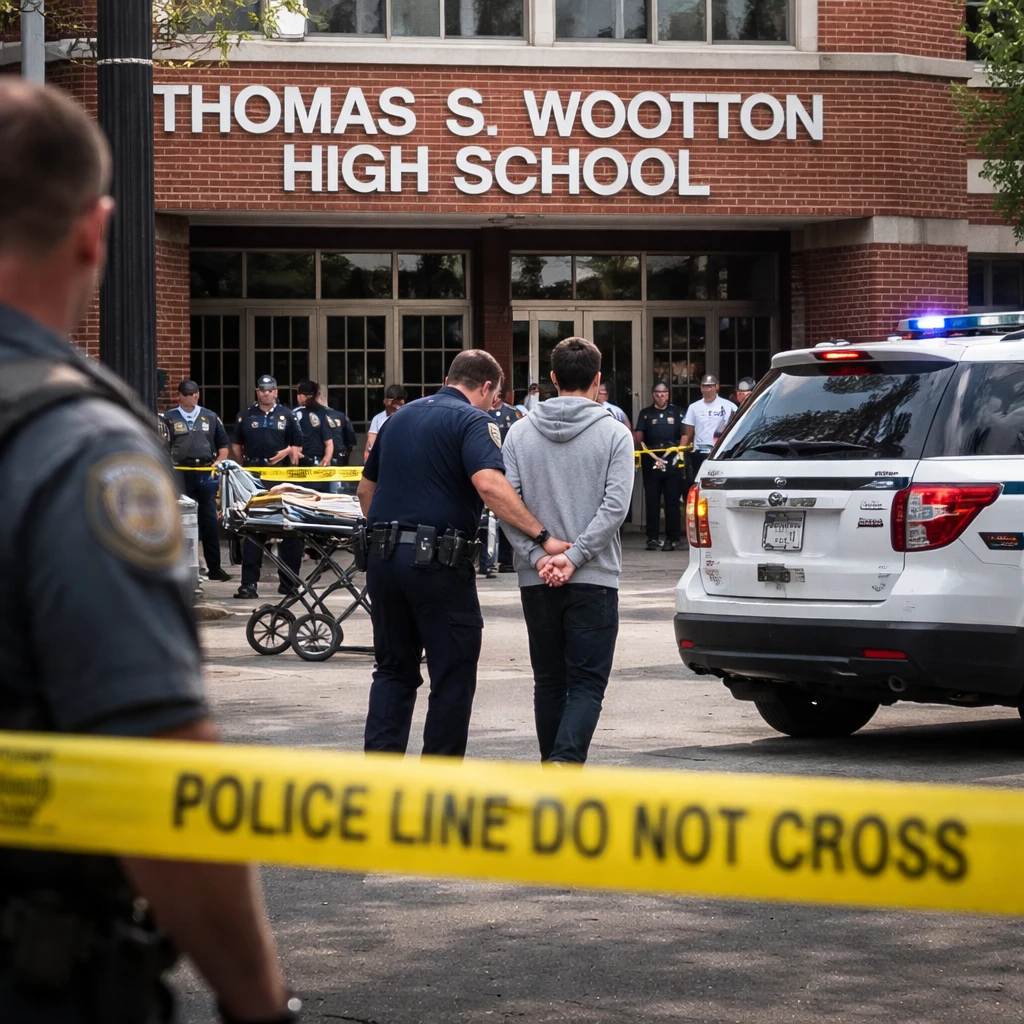 Maryland High School Student Sustains Gunshot Injury Amid On-Campus Shooting Incident