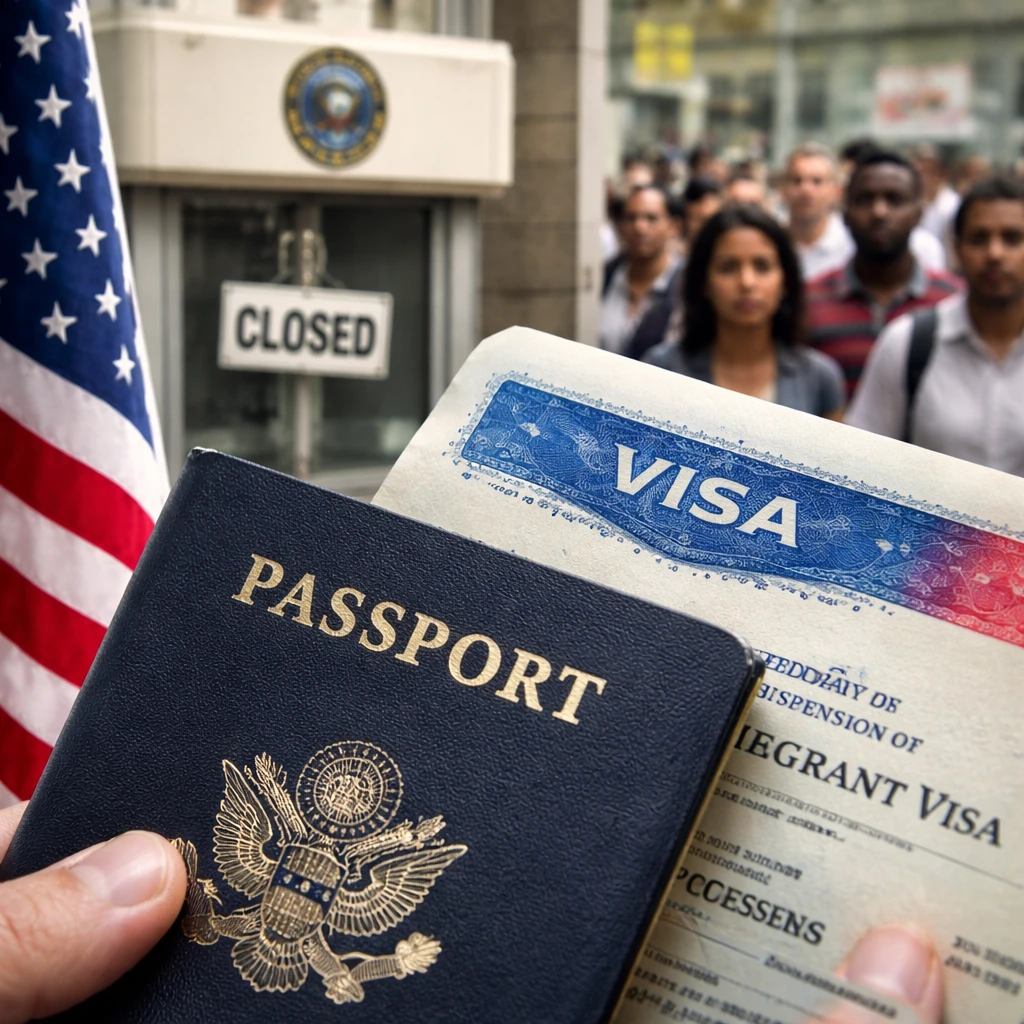 Estados Unidos detiene temporalmente el procesamiento de visas de inmigrante para ciudadanos de 75 países