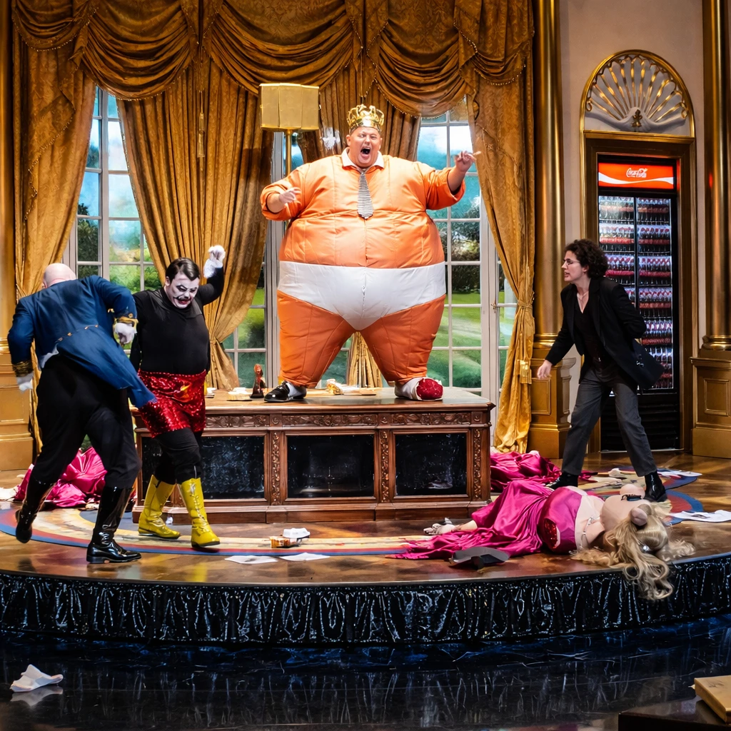 Hamburg Opera Unveils "Monster's Paradise," a Satirical Take on Trump Presidency