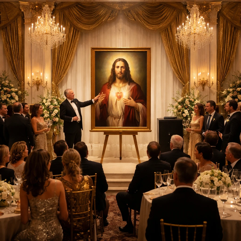 Trump's Mar-a-Lago New Year's Eve Event Generates $2.75 Million for Charity Through Jesus Painting Auction