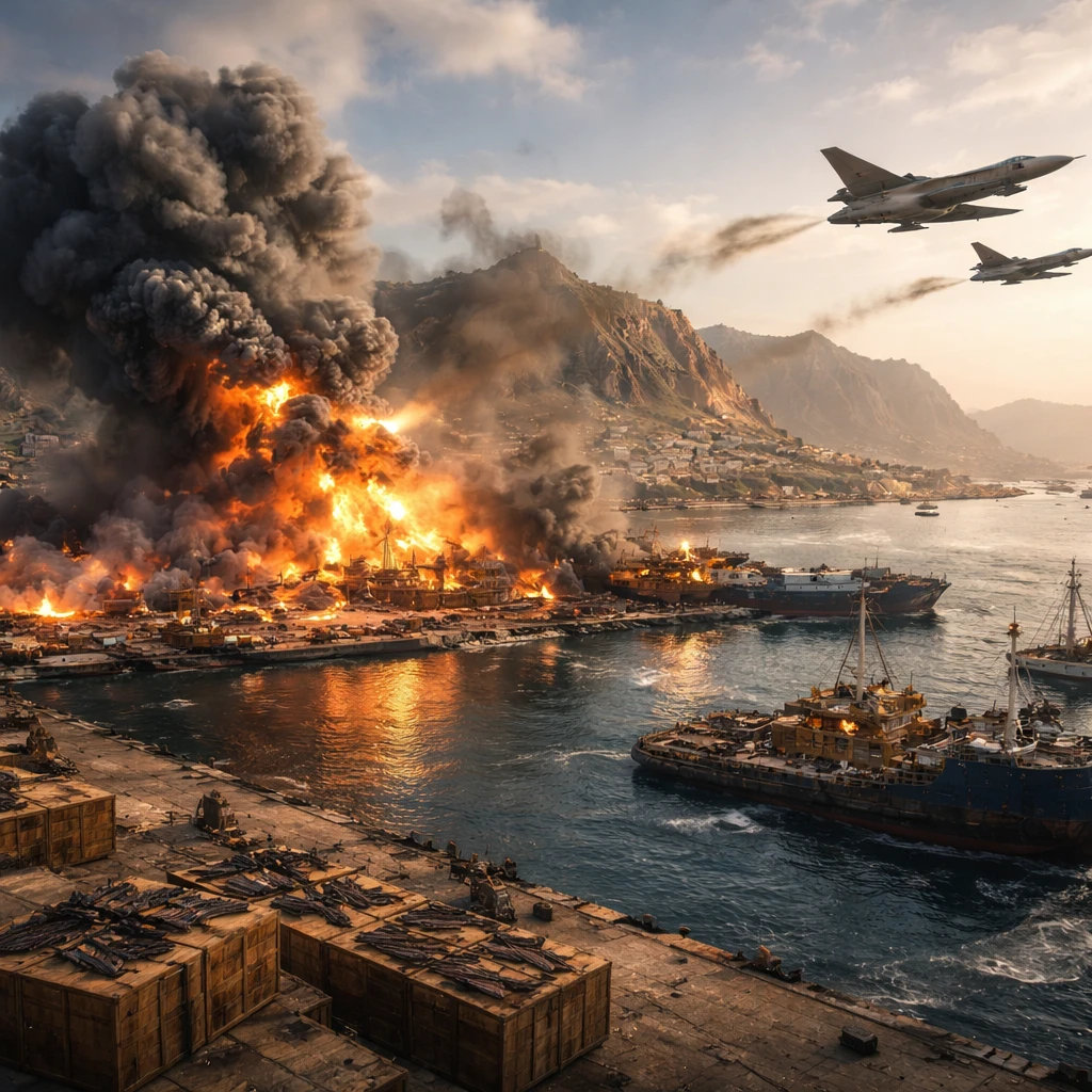 Saudi Airstrikes Target Yemen's Mukalla Port Amid UAE-Backed Separatist Tensions