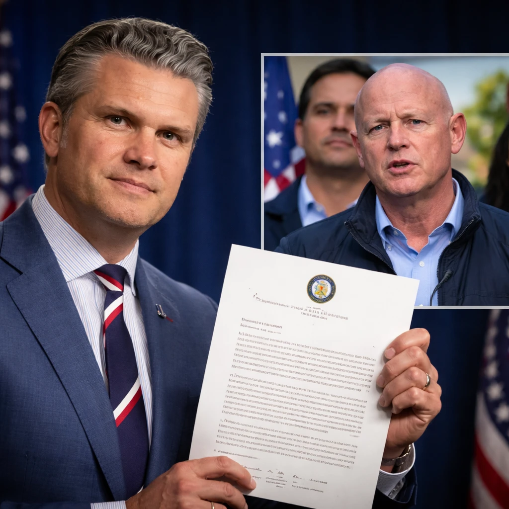 Defense Secretary Hegseth Issues Censure to Senator Kelly for Role in 'Illegal Orders' Video