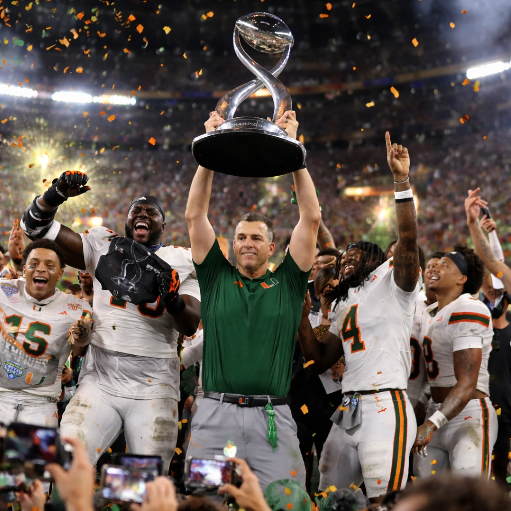 Miami Hurricanes Secure National Championship Berth with Thrilling Fiesta Bowl Victory