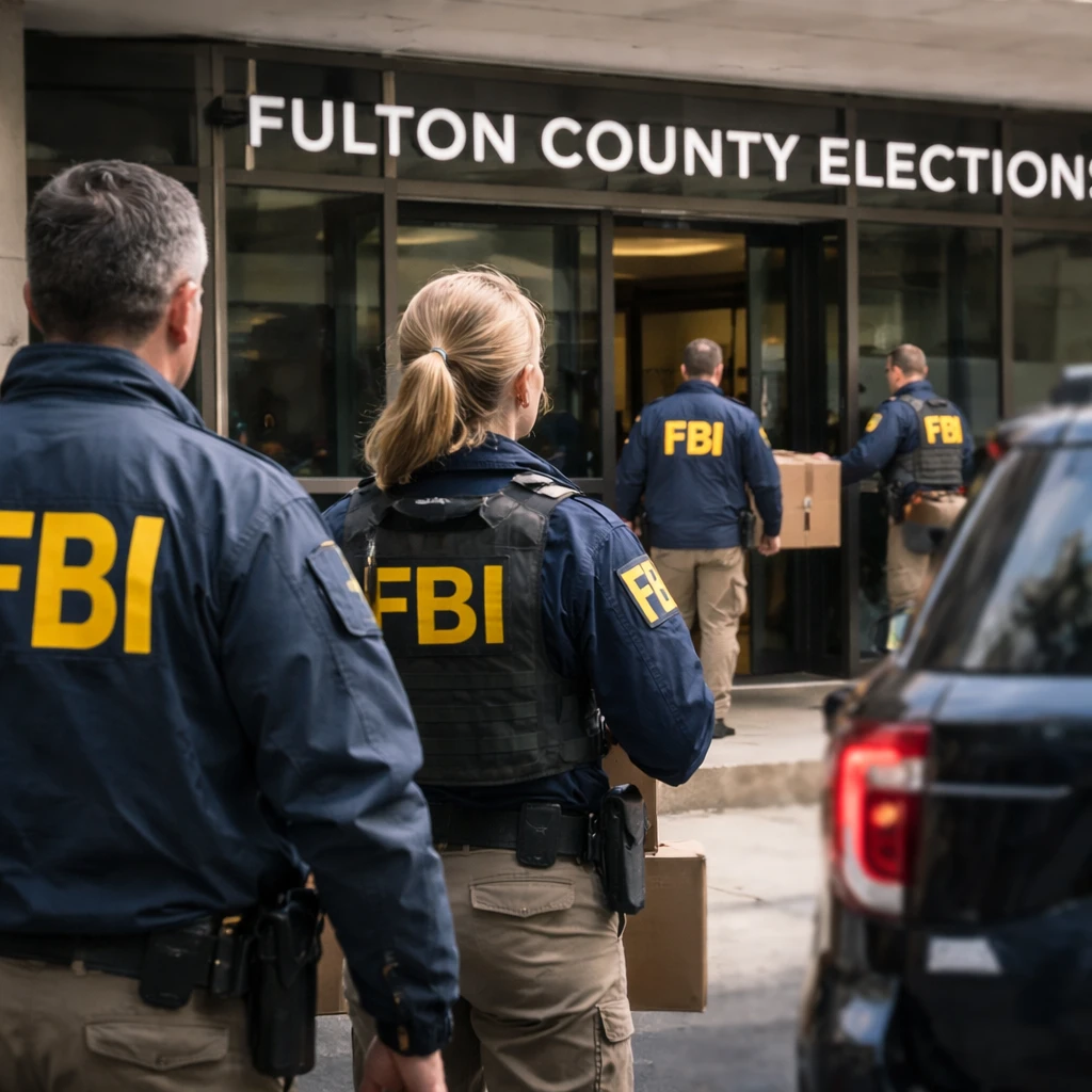 FBI Conducts Court-Authorized Search at Fulton County Election Office Amid Ongoing Legal Scrutiny