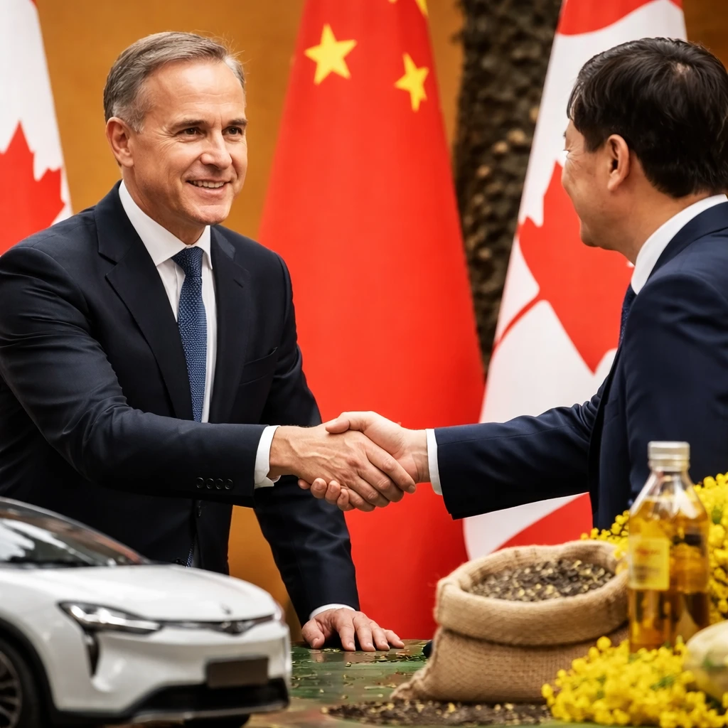 Canada Lowers Chinese Electric Vehicle Tariffs in Exchange for Reduced Canola Duties