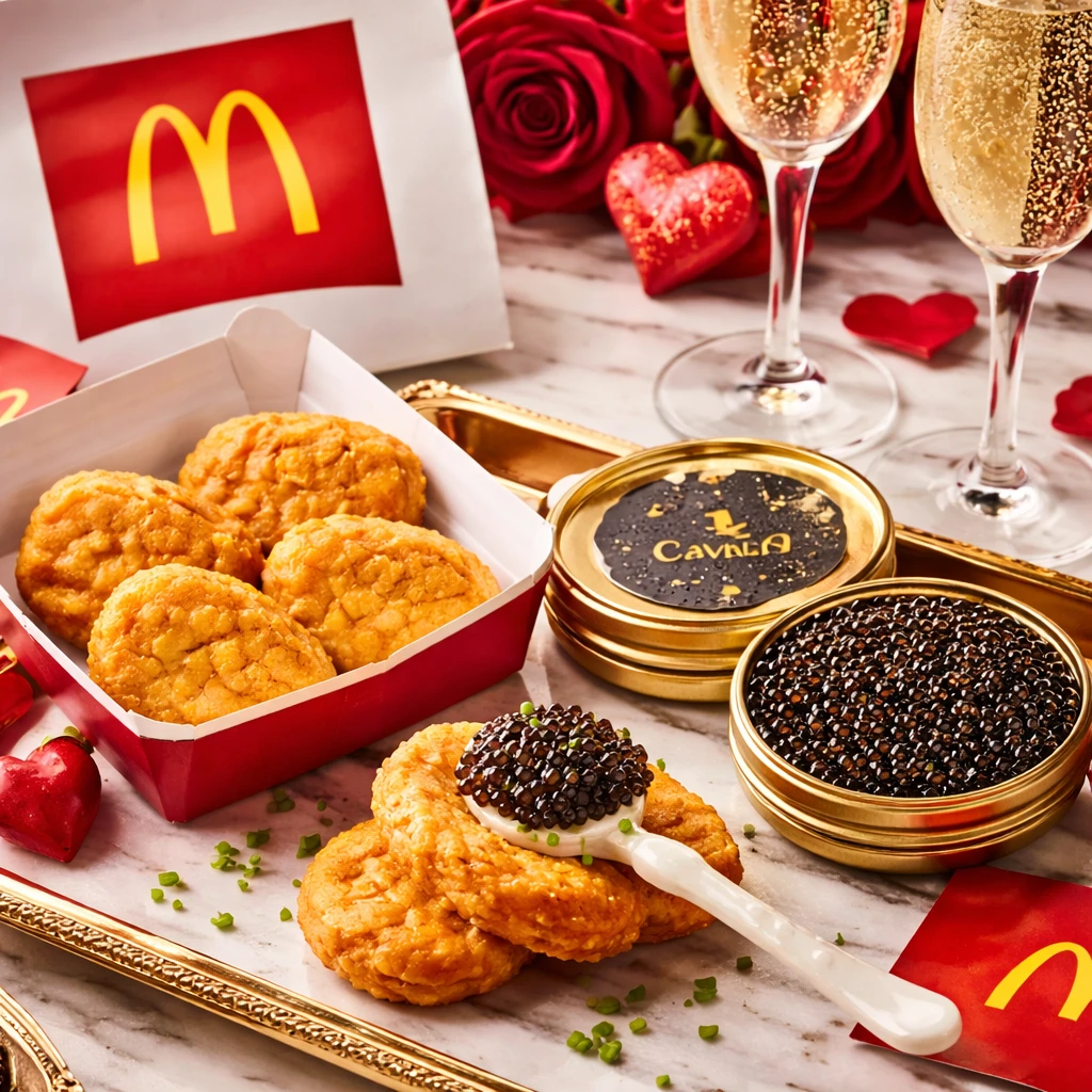 McDonald’s Merges Gourmet and Fast Food for Valentine’s Day with Exclusive McNugget Caviar Kit