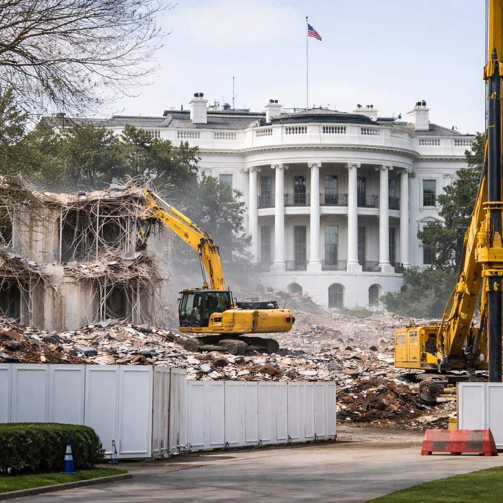White House Justifies East Wing Demolition for New $400 Million Ballroom Project