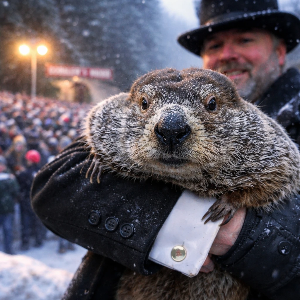 Punxsutawney Phil Signals Extension of Winter Season in Annual Forecast