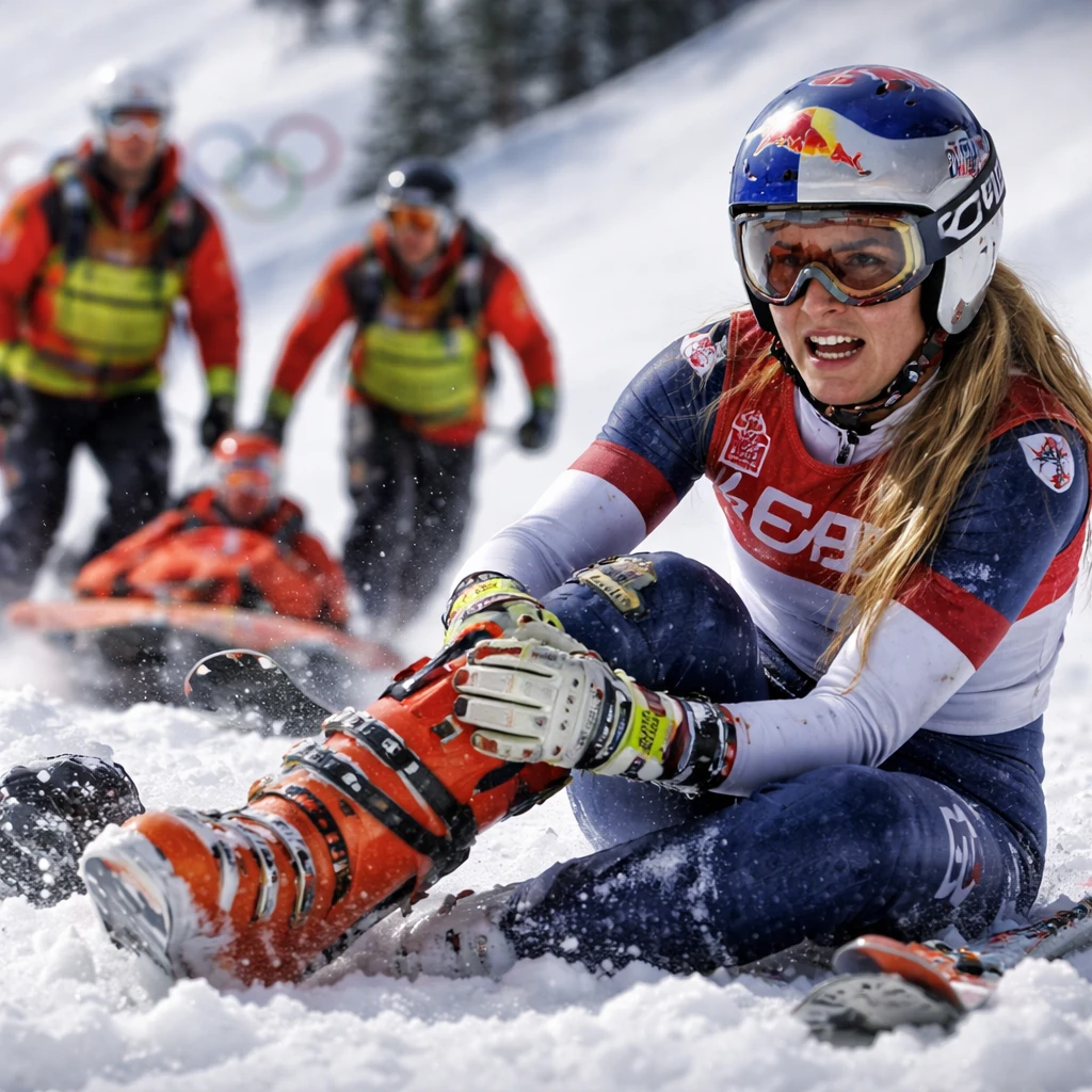 Lindsey Vonn Faces Multiple Surgeries After Severe Leg Fracture in Olympic Downhill Crash