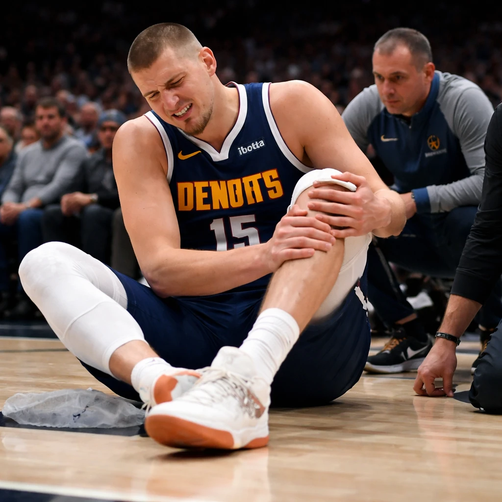 Nikola Jokic Faces Four-Week Recovery from Left Knee Injury