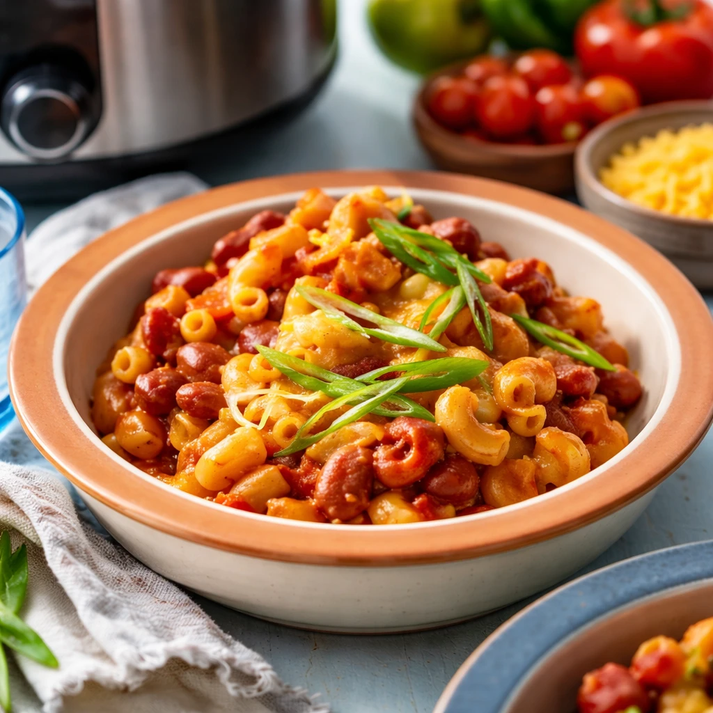 Hearty Slow Cooker Chili Mac Combines Comfort and Nutrition