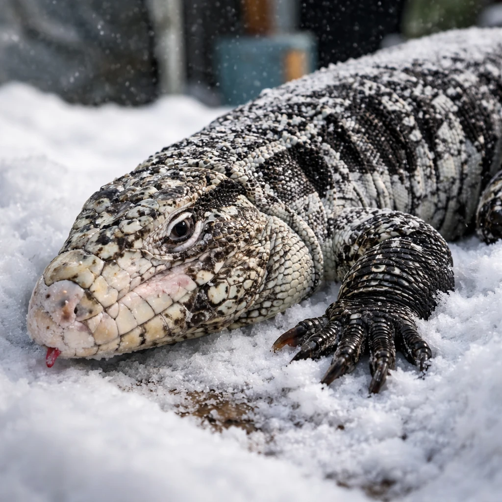 Tegu Lizard Found Buried in Rhode Island Snow Revives Concerns Over Exotic Pets