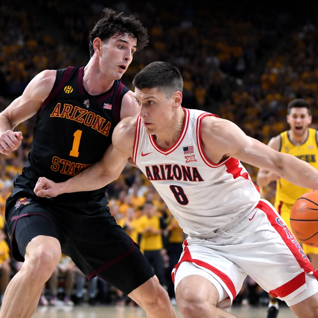 Arizona Maintains Top Position in Men’s College Basketball Rankings as Michigan Advances to Second Place